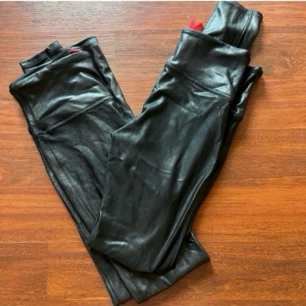 SPANX bundle shimmering comfy casual evening black leggings size S